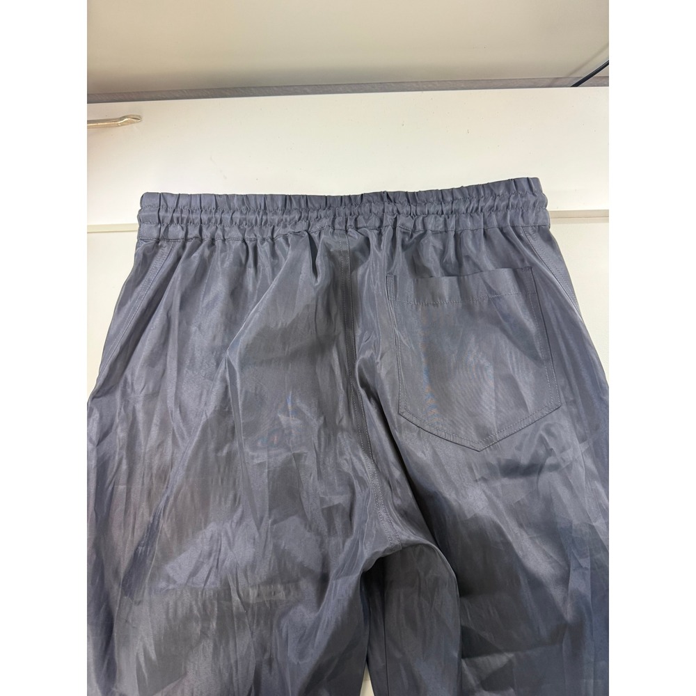 AG Los Angeles Mens Navy‎ Nylon Track Pants Elastic Waist Drawstring Medium NEW - Picture 6 of 7